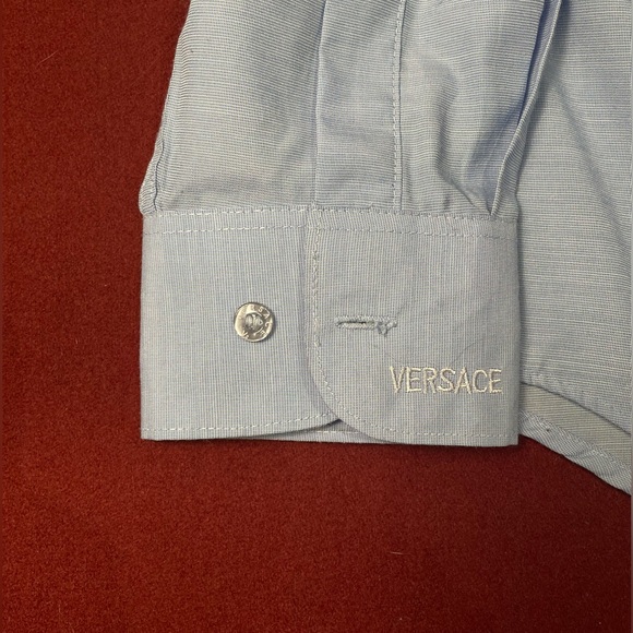 Versace Classic V2 Button Up Cotton Dress Shirt Long Sleeve - Picture 2 of 9